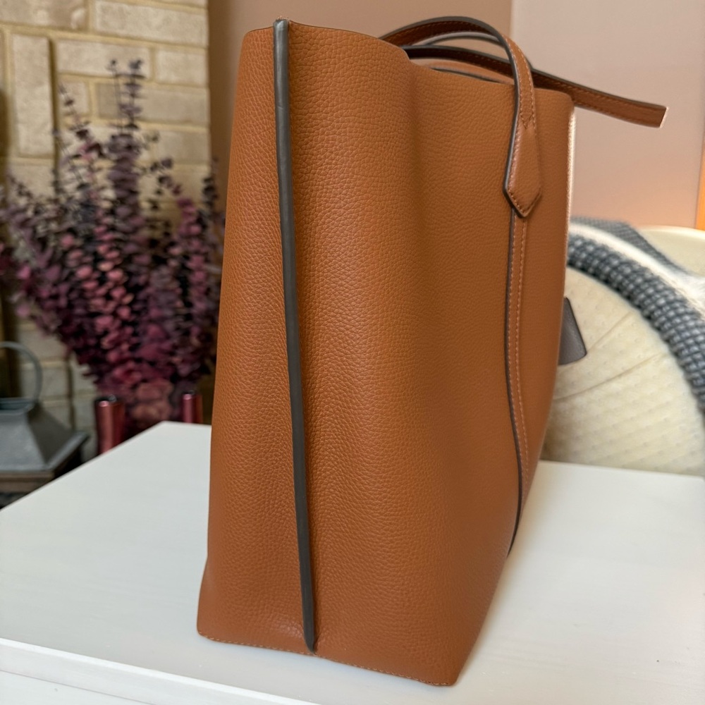 Tory Burch Triple Compartment Perry Tote - Tan Leather - Picture 4 of 15